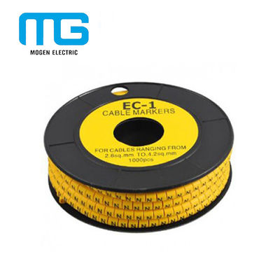 ประเทศจีน PVC Cable Accessories Colorful Cable Marker Tube / EC-1 Cable Marker ผู้ผลิต