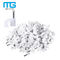200 Pack Nail In Cable Clips / Cat6 Circle Cable Nails Tack Clips 7mm White ผู้ผลิต