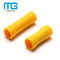 Yellow PVC Insulated Wire Butt Connectors / Electrical Crimp Terminal Connectors ผู้ผลิต